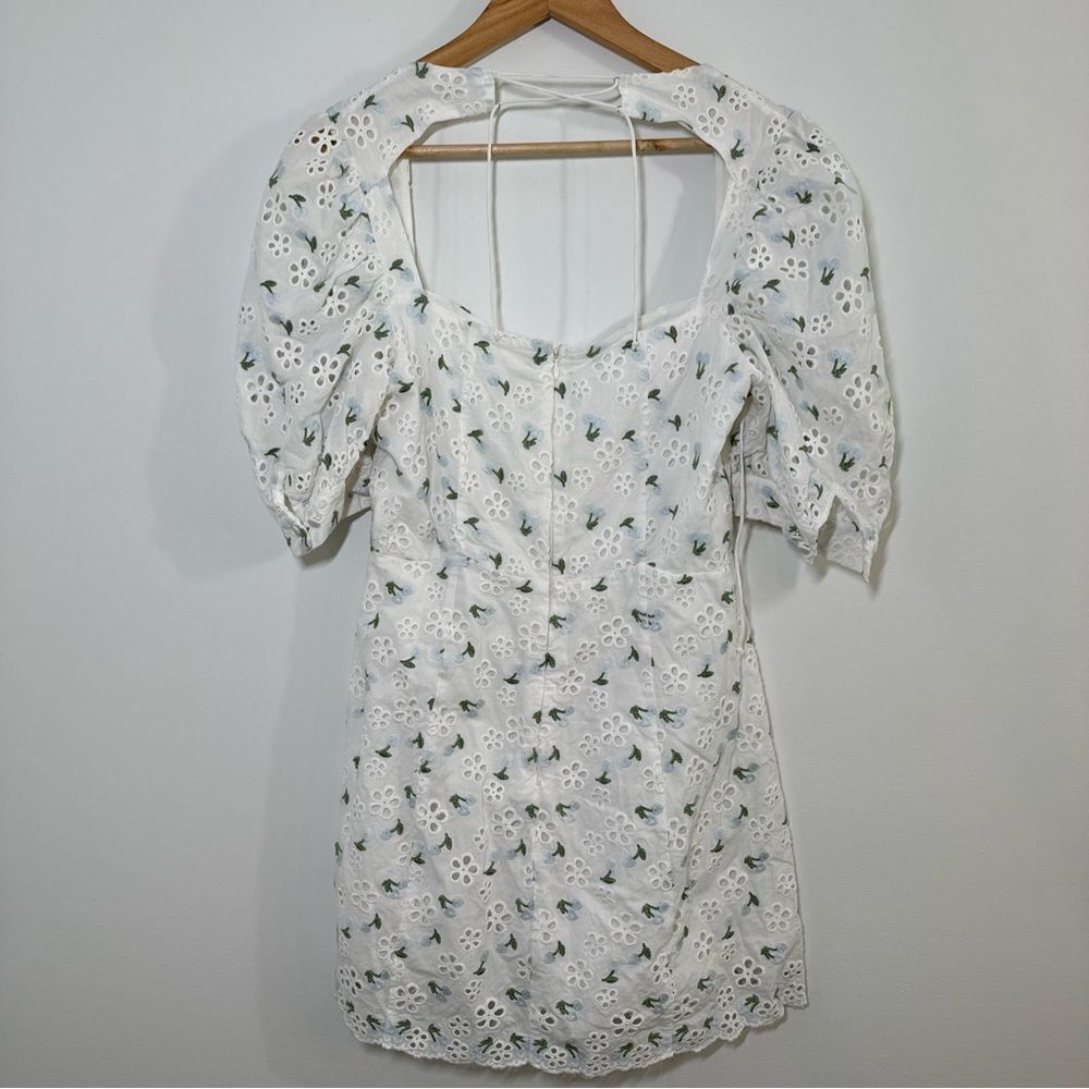 For Love and Lemons Wild Cherries Mini Dress Womens Size Medium *flaws - Picture 5 of 16